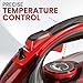 Utopia Home Steam Iron for Clothes - Non-Stick Soleplate - 1800W Clothes Iron With Auto-Off Safety Feature - Adjustable Thermostat Control, Variable Steam Control, Self-Clean, 8 Feet Cord (Black/Red)