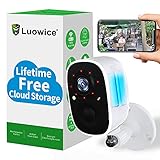 Wireless Home Security Camera Outdoor WiFi with Light Night Vision Rechargeable Battery AI Motion Detection, Surveillance Wireless Camera Outdoor,1080P Spotlight,IP65 Waterproof,2-Way Audio,Siren…