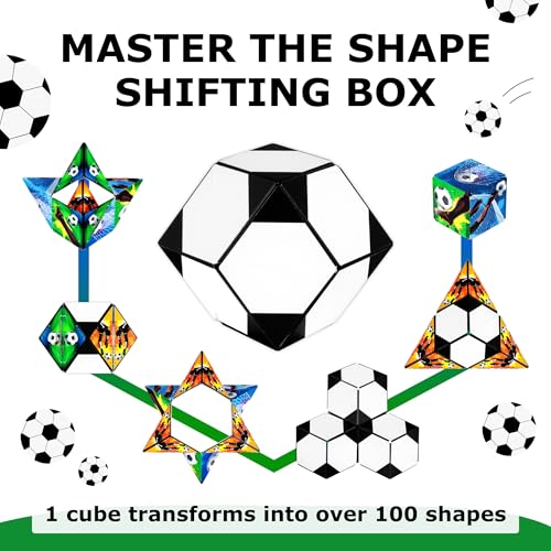 Image of Shashibo DODECA Magnetic Puzzle Cube, Sensory Fidget Toy for Adults & Kids, Stress Relief Fidget Toy for All Ages, Cool Fidget Toys for Desk, Shape Shifting Box, 100+ Possible Shapes