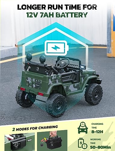 Elemara WJL008MLN0X Toyota Fj40 Ride On Car-4.0Mph Ride On Jeep,12V 7Ah Battery Cars For Kids With Remote, Kid Driving Car Truck, Electric Car thumb #5