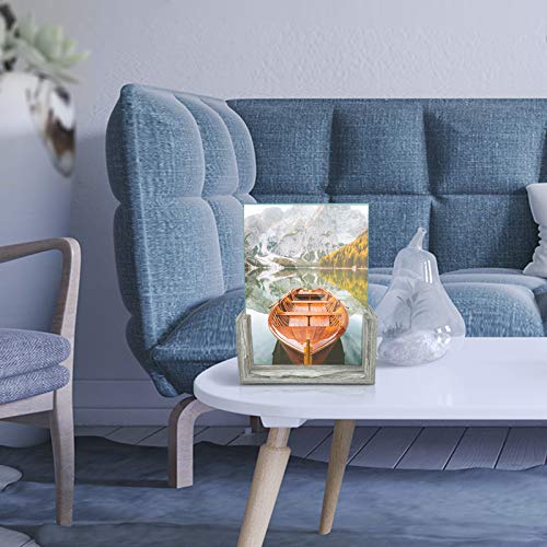 5x7 Photo Picture Frames Glass Set, Frameless Tempered Glass Picture Frame Tabletop Display 5x7 Photograph Home Decor, 2 Packs - Thumbnail 5