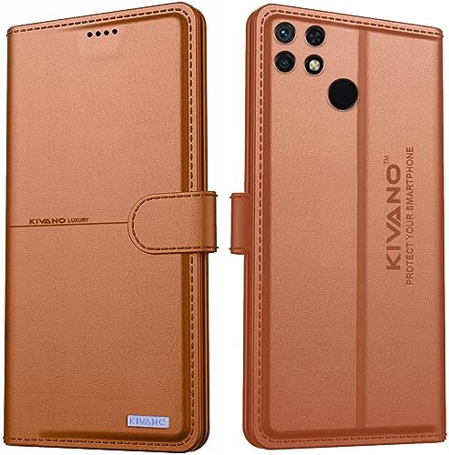 Image of Compatible with Xiaomi Redmi 10 Flip Cover | Leather Finish | Inside Pockets & Inbuilt Stand | Shockproof Wallet Style Magnetic Closure Back Cover Case