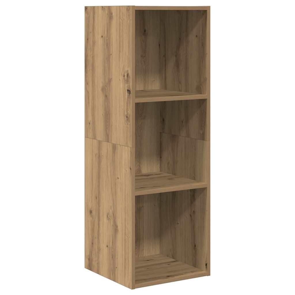 TV-Schrankset Wandmontiert 3-teilig, Artisan-Eiche Holzwerkstoff, Modernes Media-Center für Wohnzimmer, Elegante Aufbewahrung, Platzsparendes Design