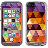Skin Decal Vinyl Wrap for Lifeproof iPhone 5C Fre Case / Triangles Pattern