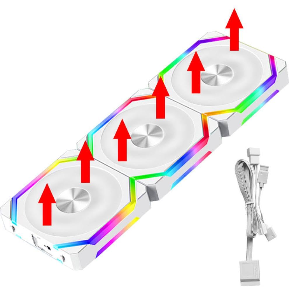 120mm RGB 冷却ファン 360mm モジュラースタッカブルスプライシング PWM サイレントキット JUMPEAK CS12