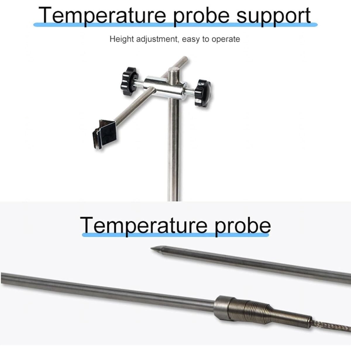 Genérico Agitador magnético de 600 W con función de Calentamiento, Mezclador de Laboratorio con Pantalla Digital Inteligente de 5 L y sonda de Temperatura, Ajustable Entre 200 y 2000 RPM y 350 °C