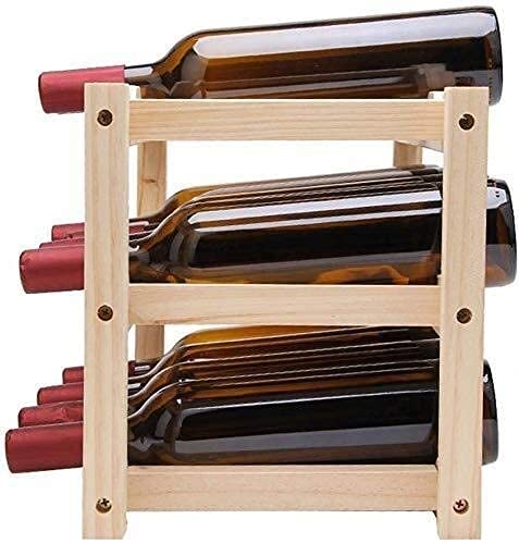 Soporte para vino madera con capacidad para 12 botellas miniatura 4