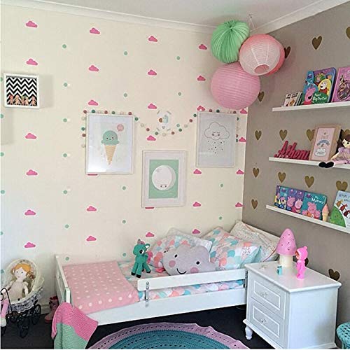 Gadgets WRAP 38pcs Decorative DIY Tiny Clouds and Stars Art Mural Wall Decal for Childrens Room Nursery Decoration Sticker