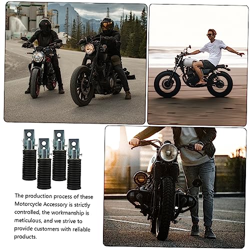 Repose-Pieds Moto Robustes et Antidérapants pour Fixation Essieu Arrière