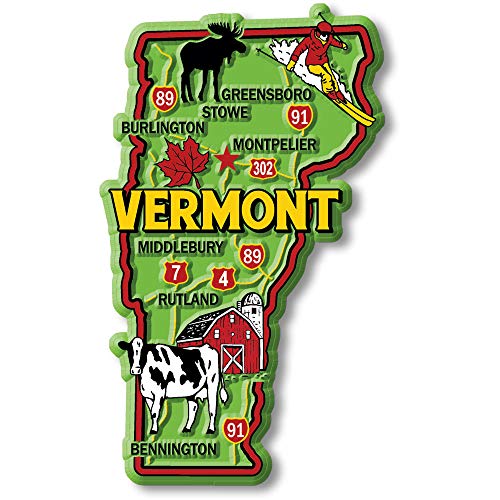 Imán decorativo Vermont colorido de Classic Magnets