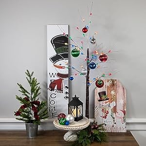 Northlightledlightedfrostedchristmastwigtree4brownmulticolorlights  Urban Country Home Decor Northlight led lighted frosted christmas twig tree 4 brown multi color lights  urban country home decor