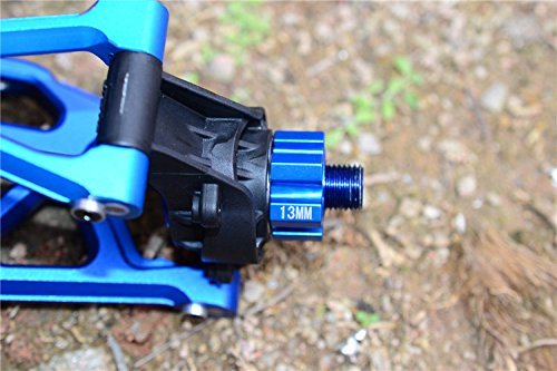 Aluminum Hex Adapter From 12mm Convert To 17mm With 8mm Thickness - 2Pcs Set Orange