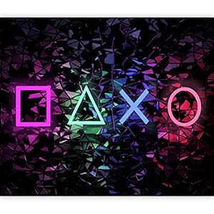 murando Fotobehang voor gamers 350×256 cm Vliesbehang Muurschildering Muur Behang Moderne Wanddecoratie Wandschilderijen…