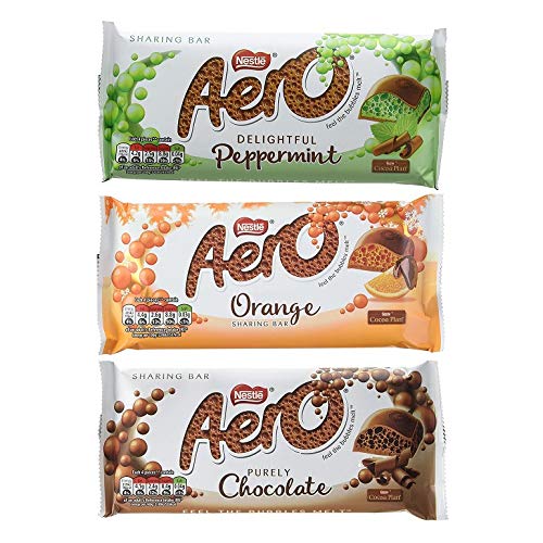 AeroGiant Chocolate Bar 90g x 15 Bars - Mixed Pack (5 x Chocolate + 5 x Orange + 5 x Peppermint)