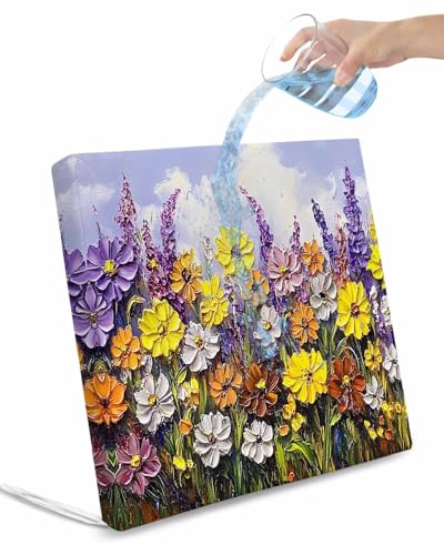 2 Pack Vintage Flowers Waterproof Cushion Covers with Ties, Outdoor Patio Chaise Lounge Chair Seat Cushion Slip Covers Replacement(Only Cover) Spring Rustic Oil Painting Botanical 24