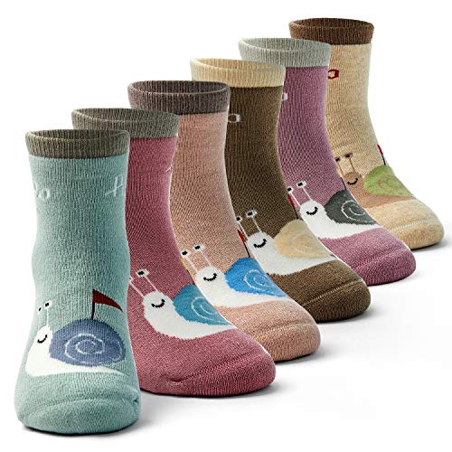 Boys Warm Socks Kids Winter Socks Thicken Terry Thermal Crew Socks for Boys 6 Pack