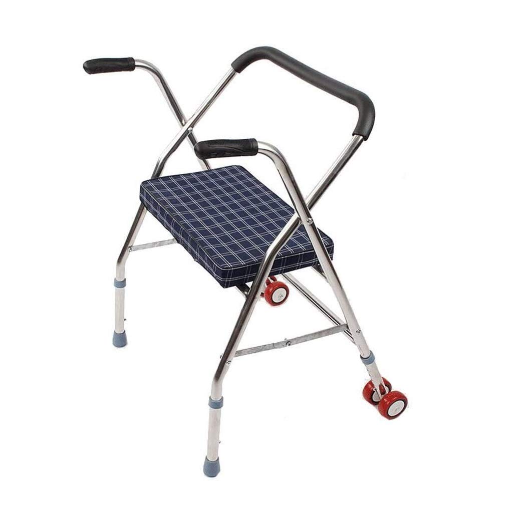 ERoomQ Walking Frame Walker Rollator Lightweight Mobility Aids, Walker Rollator with Seat for Elderly Adult Senior (2)