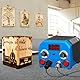 Doppelstift Brandmalerei Brennpeter für holz mit Digitalanzeig mit 2 Stiften und 30 Tlg Drahtspitzen, 110W Brandmalerei und Lötkolben set, Holzbrenner Brennkolben Brandmalgeräte 100-700°C