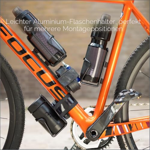 BBB Cycling Flaschenhalter Fahrrad Combo Fueltank Wasserflasche BBC-03C, Matt Schwarz / Schwarz Weiss, 550 ml – Ansicht 5