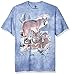 Produktbild The Mountain Unisex-Erwachsene Wolf Family Mountain T-Shirt, blau, Small