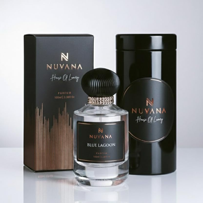 Image of Blue Lagoon Luxury Parfum | Premium Aquatic Fresh Fragrance | Eau de Parfum 100ml | Long Lasting | Unisex | Ideal for Daily Use, Gym & Summer Use | Fresh Perfume
