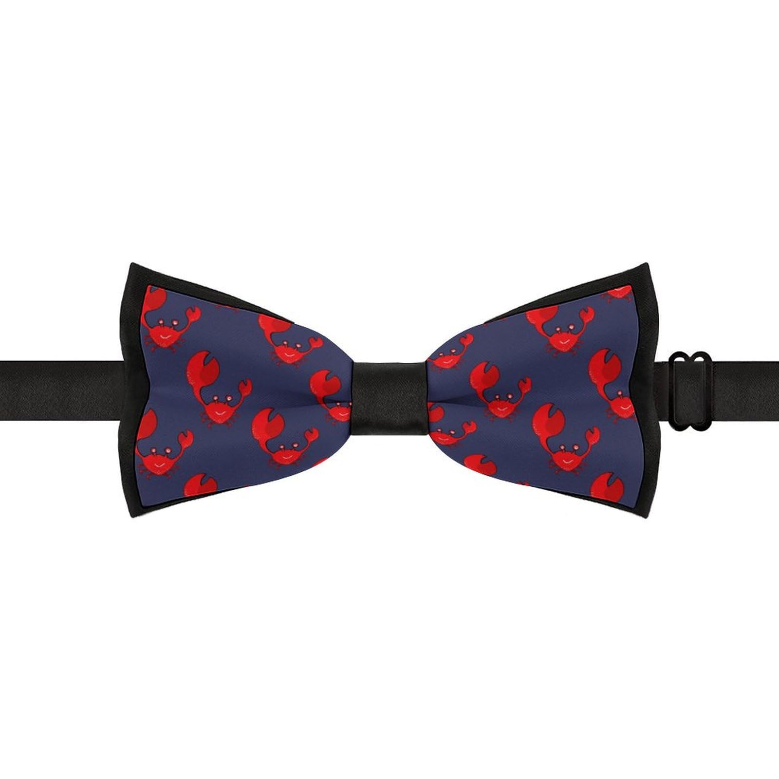 GoasNei Cute Crab of Animal Pattern Bow Tie for Men Adjustable Necktie Funny Tie Neck Ties for Weddings Party