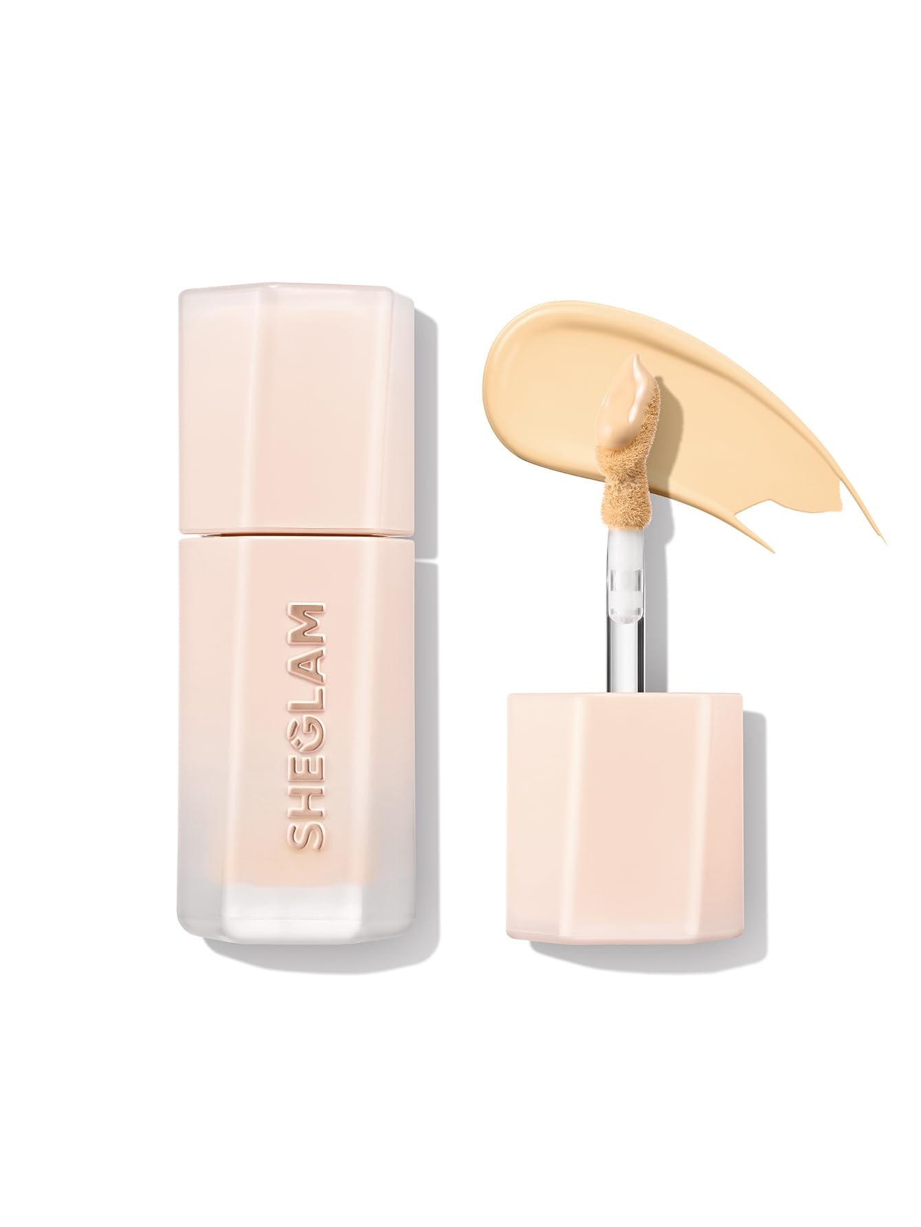 SHEGLAM Hideaway Full-Coverage Liquid Concealer for Hydrating Creamy Finish-Buttercream