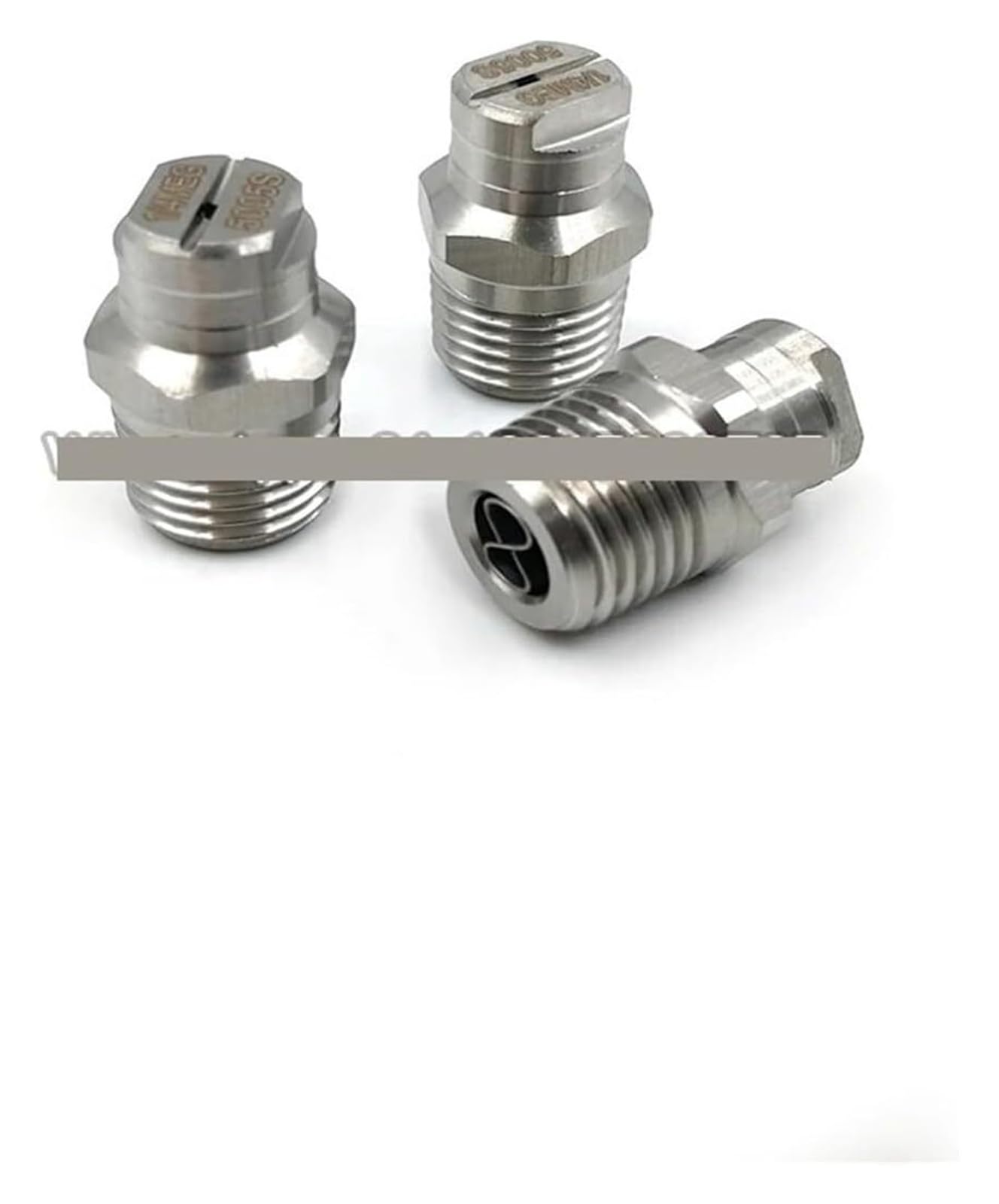 Flat Fan Spray Tip, Flat Fan Nozzle High Pressure 1/4 Inch Stainless Steel Road Sweeper Spray Nozzle(1 of 4 Meg 1504)