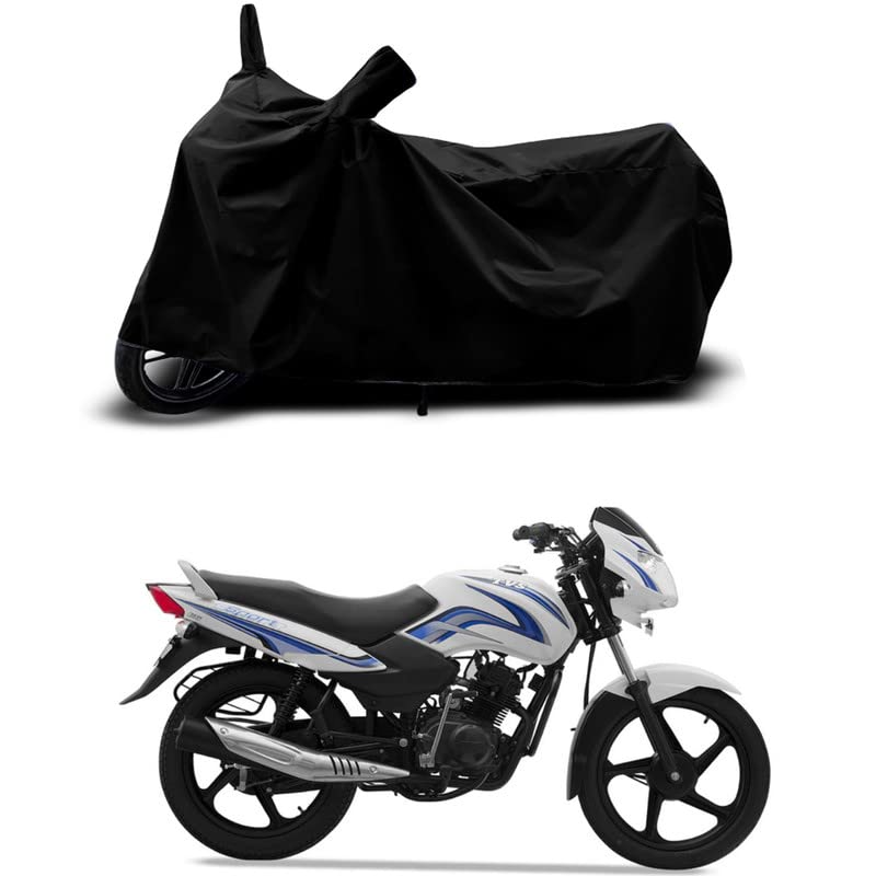 Image of 100% Scratchproof /UV-Rays /Heat Protection /Birds Dropping /Water Resistant /Dust Proof /Waterproof /Full Bike Scooty Two Wheeler Body Cover Compatible for Sport All Varients[Black]