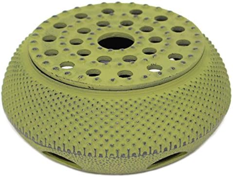 Verde Hobnail Pequeño Punto Japonés Tetsubin Tetsubin Tetera Vela Calentador (F15364-1) We Pay Your Sales Tax