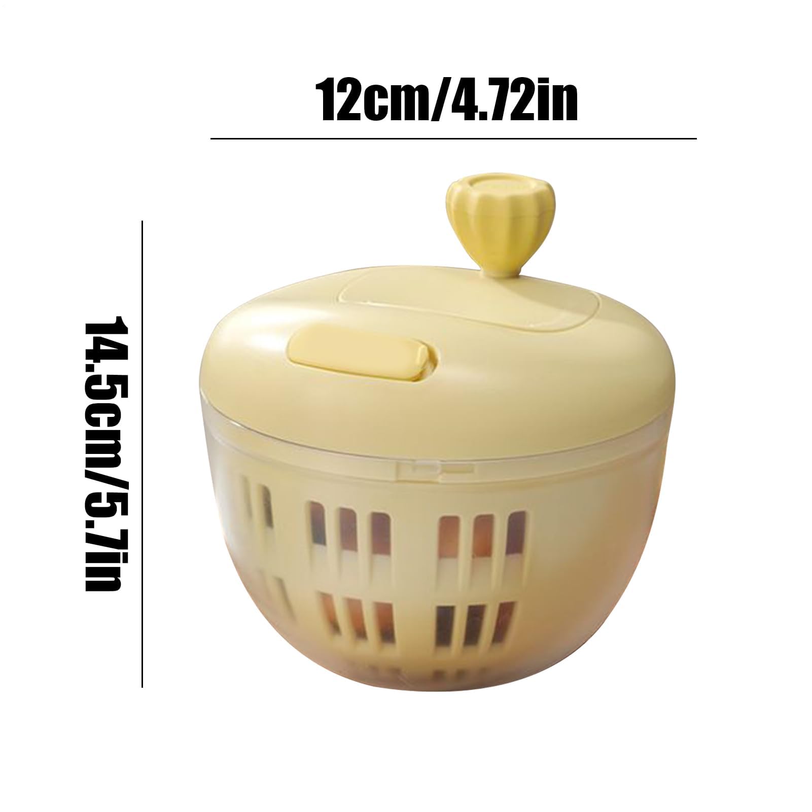 Gemüsetrockner, Spülmaschinengeeignetes Spülbecken (800 ml)(Yellow)