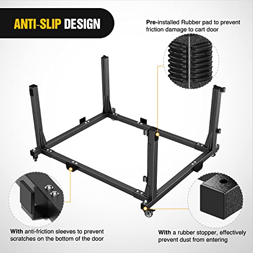 Image of Nilight Door Storage Rack Movable Cart Holder Hanger for Wrangler JK JL JT | Gladiator Sliding Bracket 2007 2008 2009 2010 2011 2012 2013 2014 2015 2016 2017 2018 2019 2020 2021 2022 2023 2024 20252026