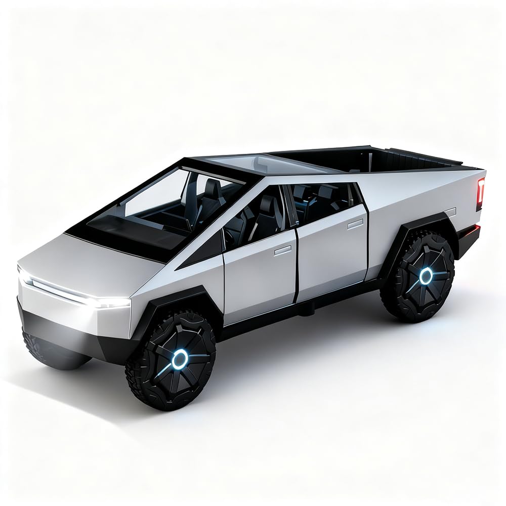 Big Remote Control Car Electric Pickup Truck High Speed RC Cars Alloy Body 1:12 Metal Car 2.4 GHz 25KPH -4WD All Terrain RTR Aluminum Shock Climbing 25° Angles Sound&Light Effect Truck 4.4LB 20IN