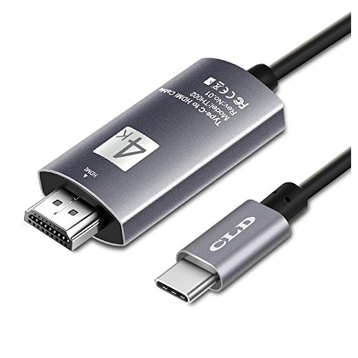 USB C to HDMI Cable 6.6ft, Colorfulday USB 3.1 Type C Thunderbolt 3 Port to HDMI 4K 30Hz Cable for New MacBook Pro iPad Pro 2018/2019 iMac Chromebook Pixel Galaxy S8/S9 S8/S9 Plus Note9/10
