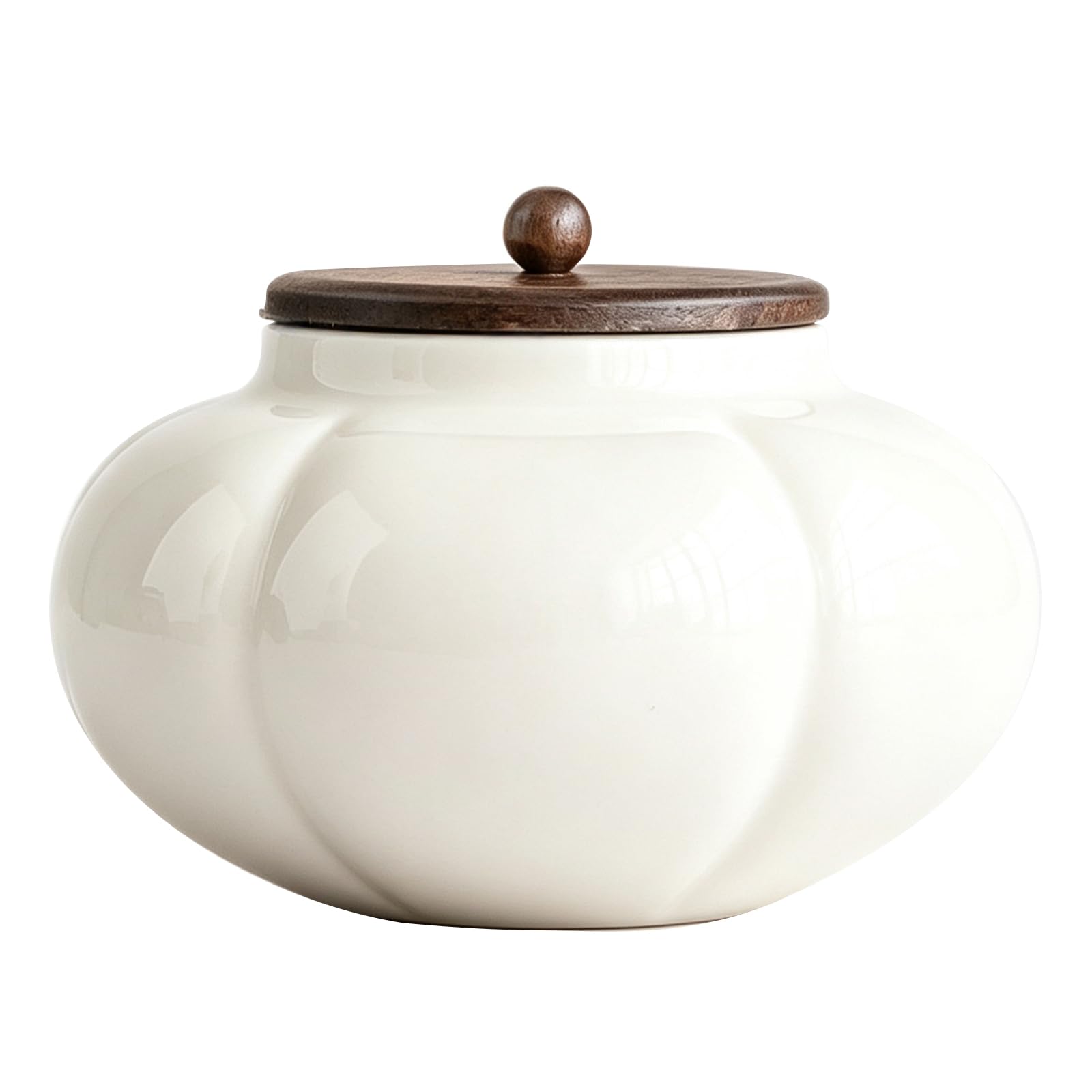 UpGBRF Ceramic Tea Canister with Airtight Lid Storage Container Tins Jar