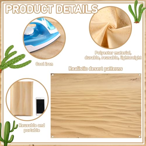 Fondo Fotográfico Desert Sand 7x5ft para Estudio y Eventos miniatura 6