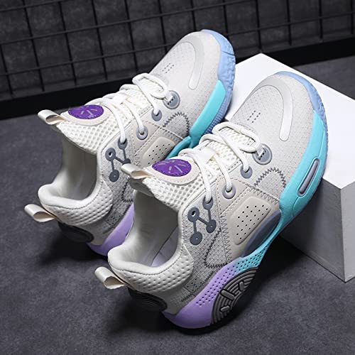 Deoginus Kids Basketball Shoes Boys Air Cushion Sneakers Girls Mid Top School Training Shoes Non-Slip Outdoor Sports Shoes Comfortable Boys Running Shoes Durable Little Kid/Big Kid #TOP4