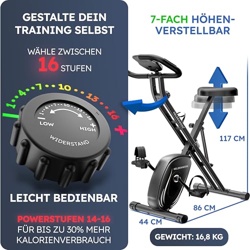 Heimtrainer Fahrrad HELDENWERK – Bild 3