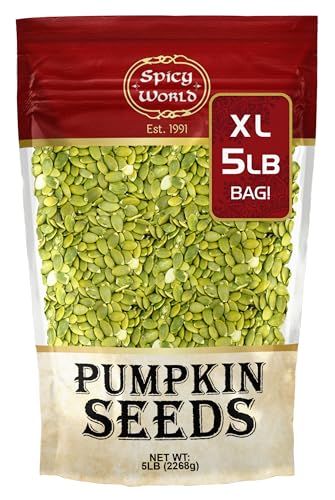 Spicy World Raw Pumpkin Seeds 5 LB Jumbo