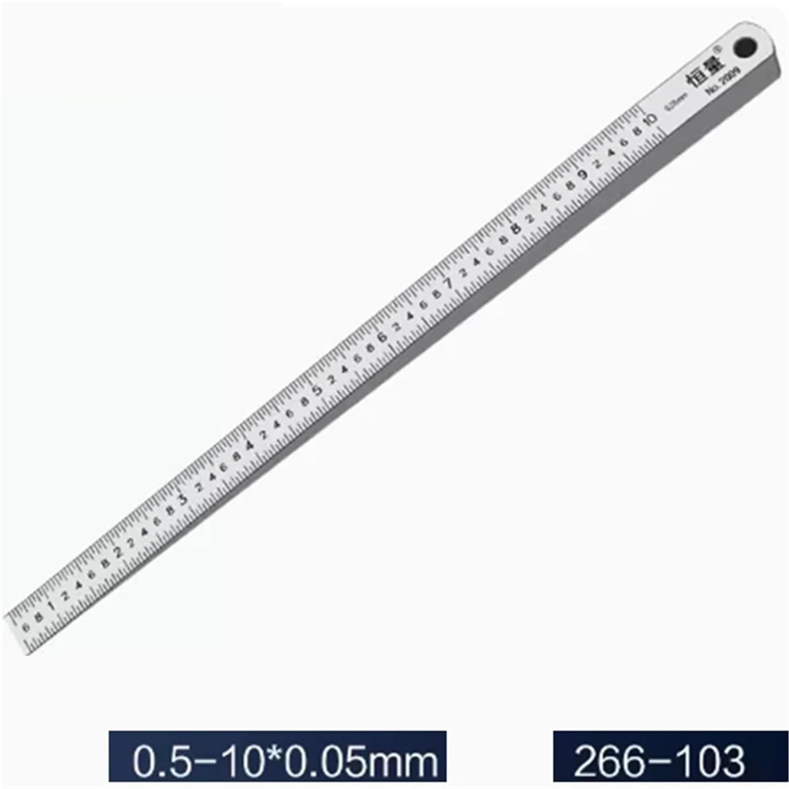 Righello di pendenza in acciaio inossidabile, calibro rilevamento della planarità, degli spazi, spazio, a cuneo 0,05(0.5-10mm)