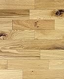 wodewa Wandverkleidung Holz 3D Optik Eiche Rustikal 1m² Wandpaneele Moderne Wanddekoration Holzverkleidung Holzwand Wohnzimmer Küche Schlafzimmer Strukturiert Geölt