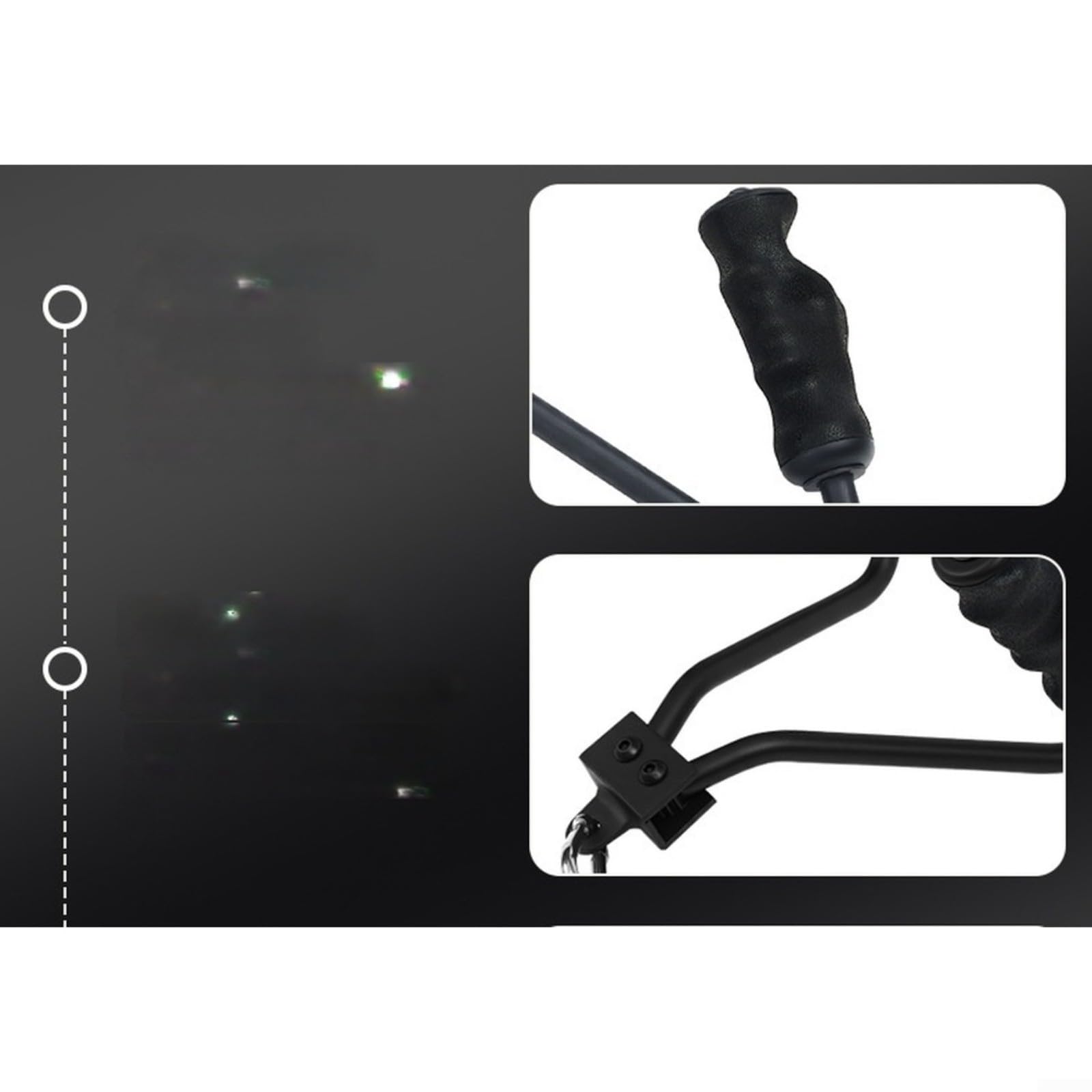 Mango de agarre de hierro TPE de 13 cm para máquina de remo y equipo de gimnasio, construcción de hierro fundido con diseño ergonómico antideslizante, compatible con entrenamiento cardiovascular