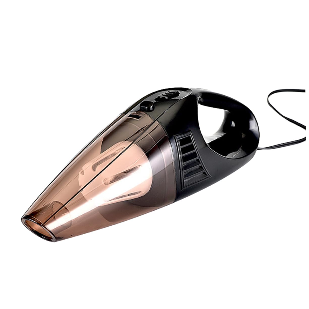BUTIFULSIC 12v Wired Car Vacuum Cleaner Handheld Lightweight Design for Wet and Dry Cleaning Low Noise for Car Dust Removal Black