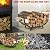 Kendane 30“ Firewood Rack Outdoor and Indoor, Compact Firewood log Storage & Holder, Stable Log Holder with Reinforced Steel Frame, Waterproof Rustproof Wood Pile Storage Rack for Fireplaces/Camping.