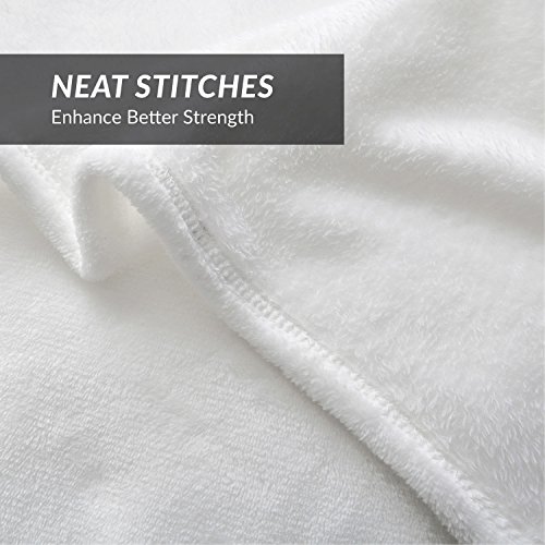 Image of Bedsure GentleSoft Fleece Blankets King Size White - Bed Blanket Soft Lightweight Plush Cozy Fuzzy Luxury Microfiber, 108x90 inches
