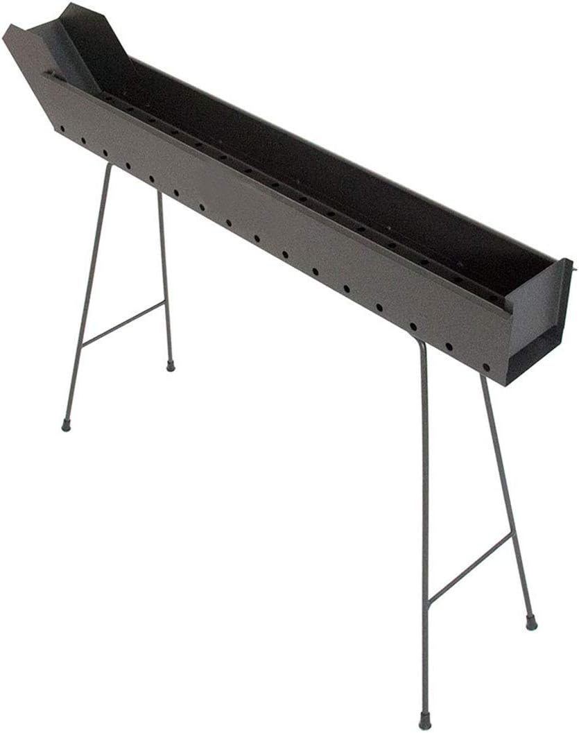 Cruccolini BA14 Barbecue Arrosticini a Carbone, Nero, 92x13x69 cm