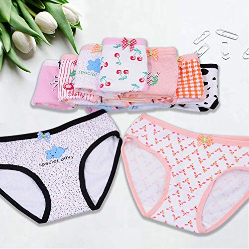 Anktry Baby 12 Pack Panties Soft Comfort Knickers Cotton Underwear Little Girls Assorted Briefs 2-12 Yrs (Multicoloured-1, 6-8 Years) #TOP6