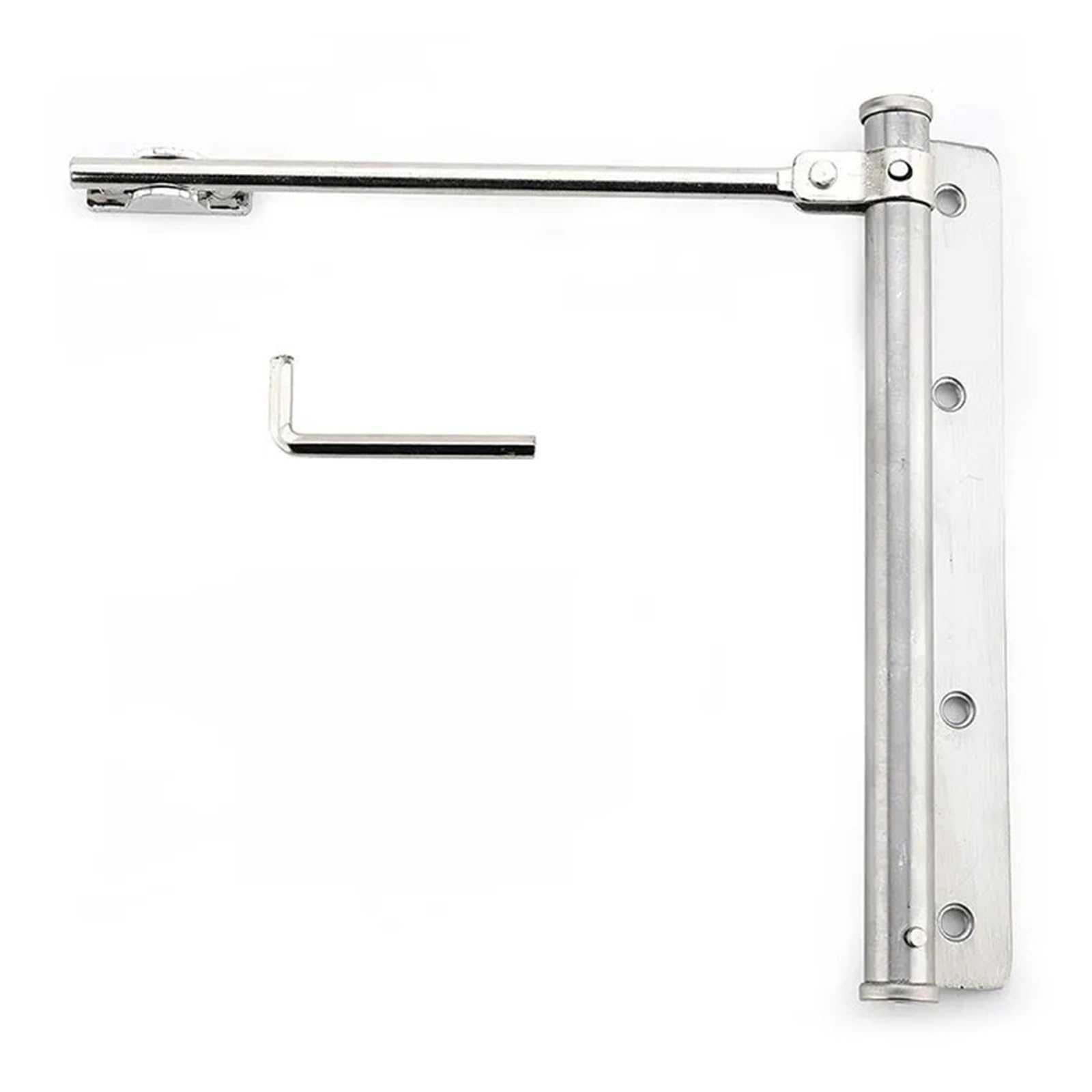 SWENEEN Adjustable Door Closer Stainless Steel Automatic Spring Latch Hinge For Home Office Fire Rated Door Furniture Hardware Easy For Home Commercial Use,