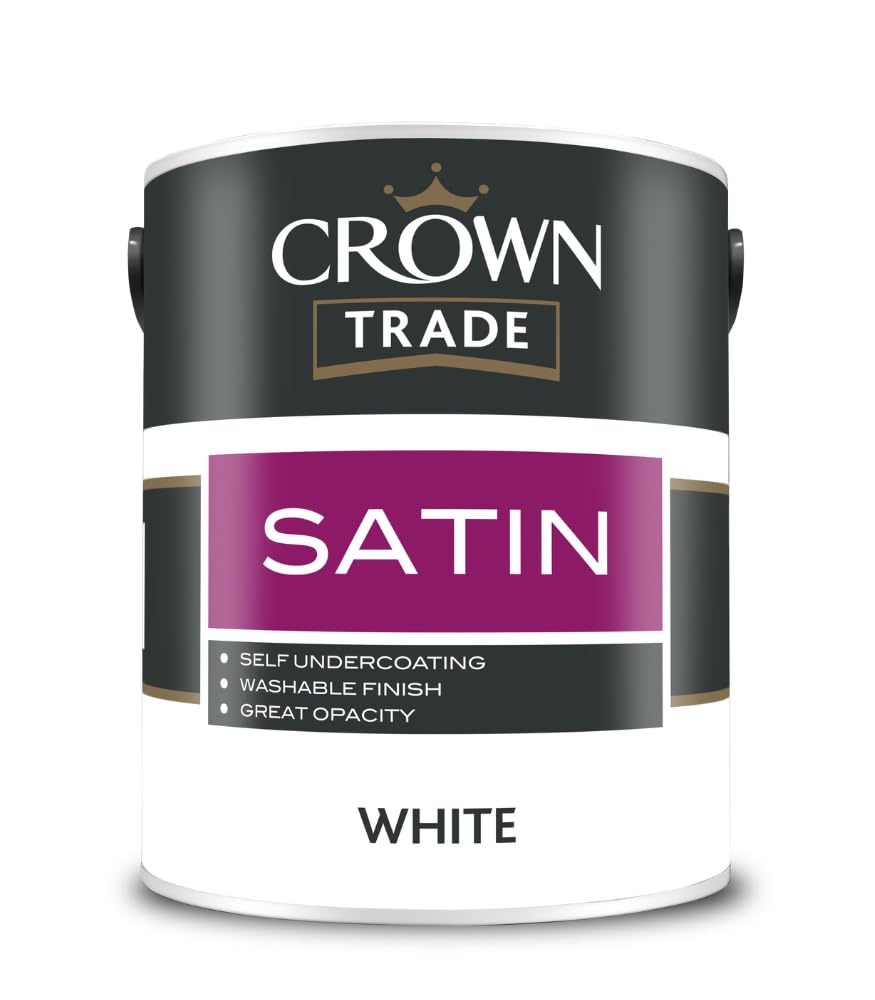 Crowntrade White Crown Trade Satin Finish 5L