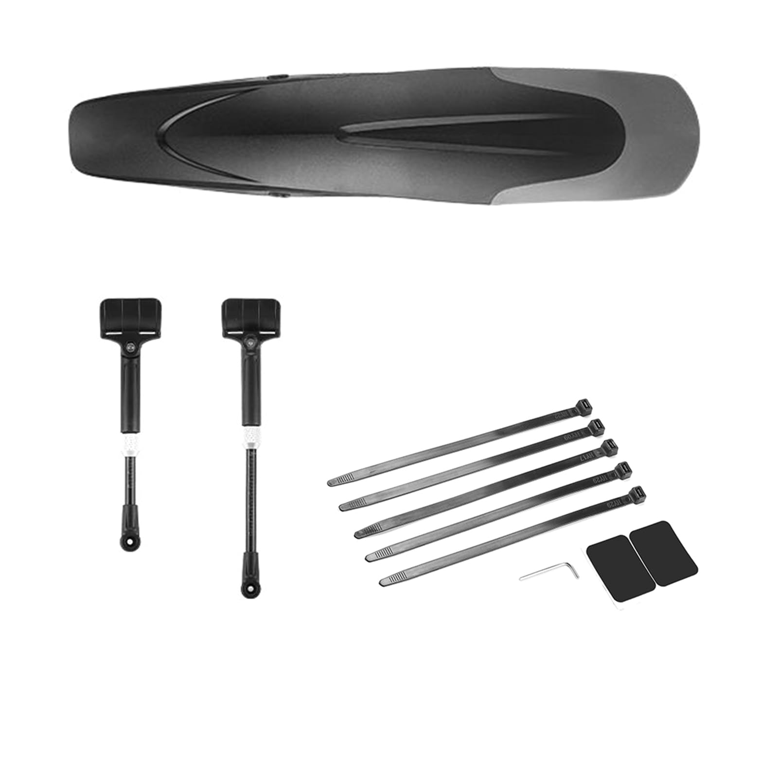 GKOXUQ Folding Bicycles Mudguards Set Thickening Widening Bicycles Front Or Rear Mud Guard Adjustable Mountain Bikes Mudguard